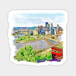 Pittsburgh Aerial View Magnet