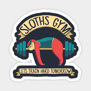 sloths gym Magnet