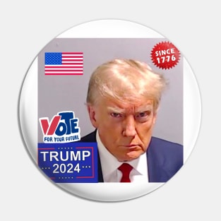 VOTE TRUMP OFFICIAL MUGSHOT Pin