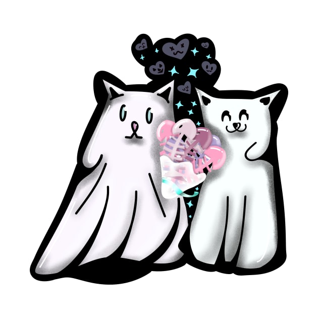 Cat ghosts by ORTEZ.E@GMAIL.COM