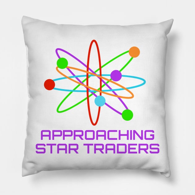 The PeopleMover - Star Traders Pillow by kingdomhopperdesigns