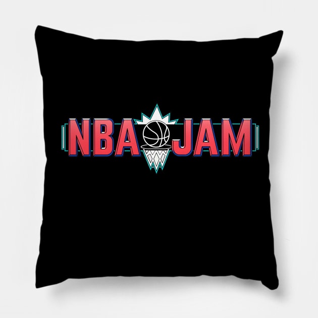 NBA JAM Pillow by Buff Geeks Art