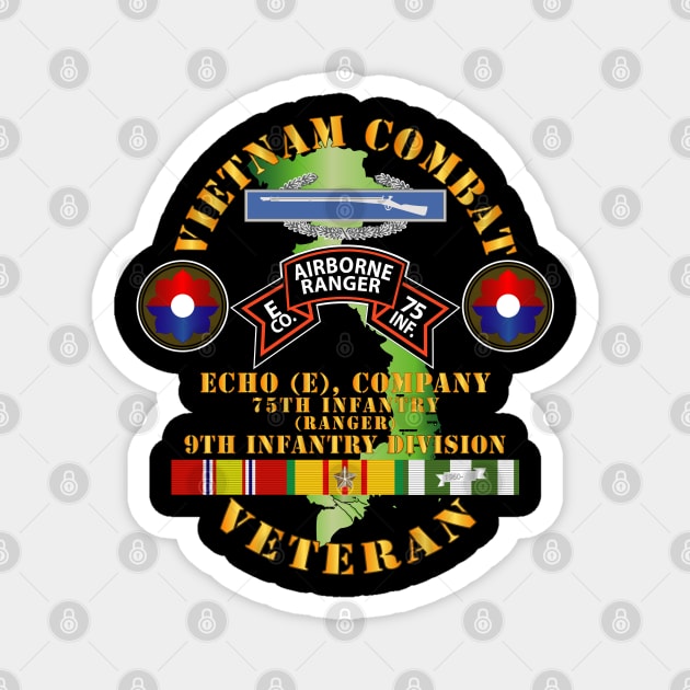 Vietnam Combat Vet - E Co 75th Infantry (Ranger) - 9th ID SSI Magnet by twix123844