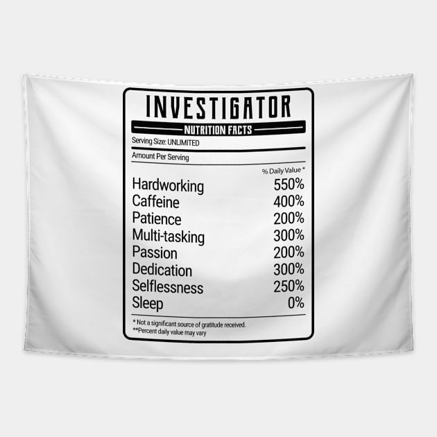 Investigator nutrition value Tapestry by IndigoPine