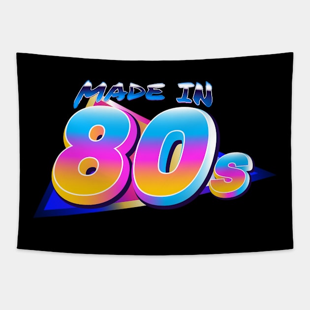 Made in 80s retro, for me Tapestry by moslemme.id