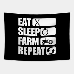 Farmer - Eat Sleep Farm Repeat Tapestry