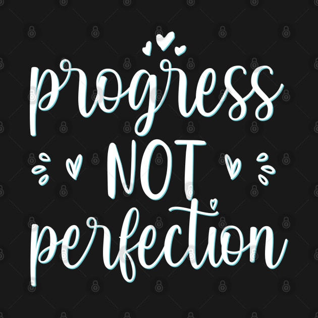 Progress Not Perfection Mistakes help us grow Motivational And Inspirational Quotes by BoogieCreates