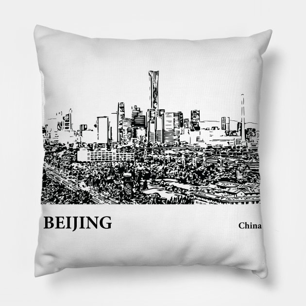 Beijing - China Pillow by Lakeric