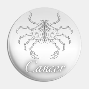 Spherical Zodiac Cancer Pin