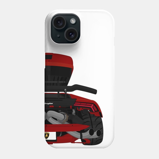 HURACAN DARK-RED Phone Case by VENZ0LIC