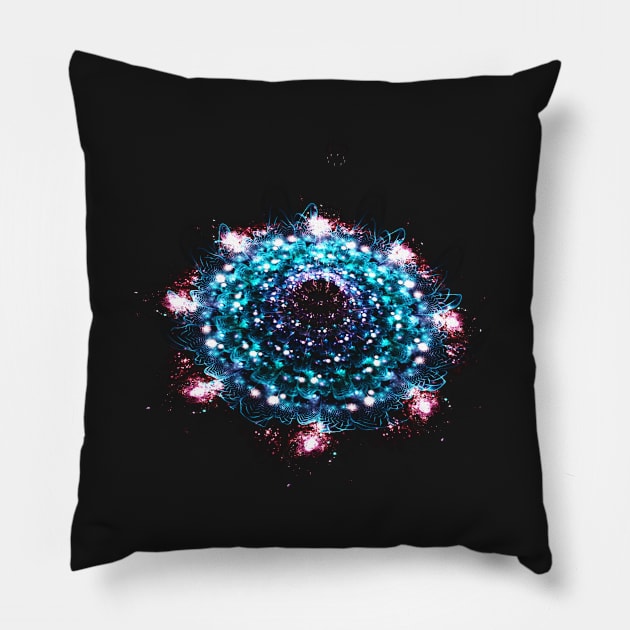 Cyan dream Pillow by krinichnaya