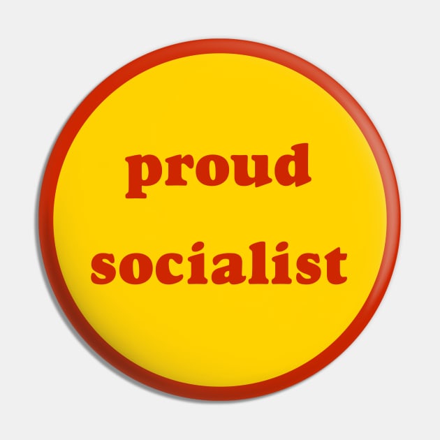 Proud Socialist Pin by Football from the Left