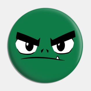 Beast Boy Angry Face Pin