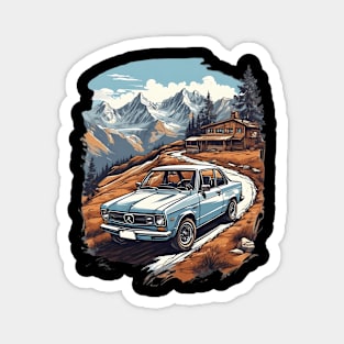 Car Fashion Artistic Landscape Drawing Magnet