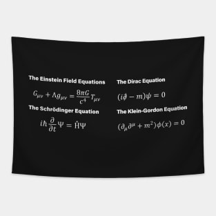 Theoretical Physics Equations Tapestry