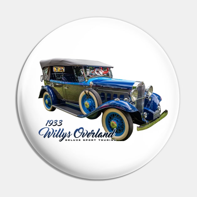 1933 Willys Overland Deluxe Sport Touring Pin by Gestalt Imagery
