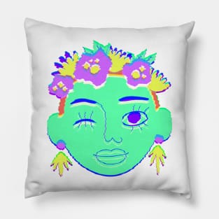 Face colorful Pillow