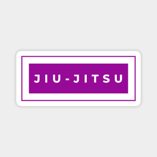 BJJ Jiu Jitsu Minimal Purple Magnet