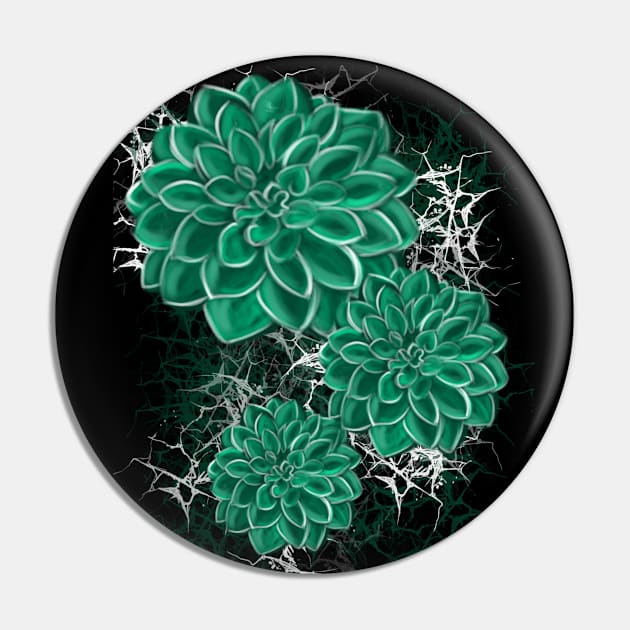 teal flowers Pin by theerraticmind