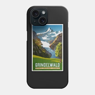 Grindelwald, Switzerland, Ski Poster Phone Case