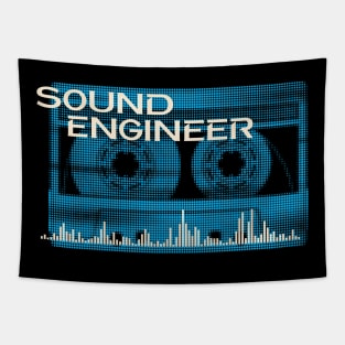 Sound Engineer Vintage Retro Cassette Tapestry