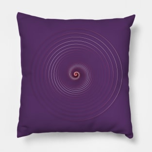 Gradient line art of circle rainbow Pillow