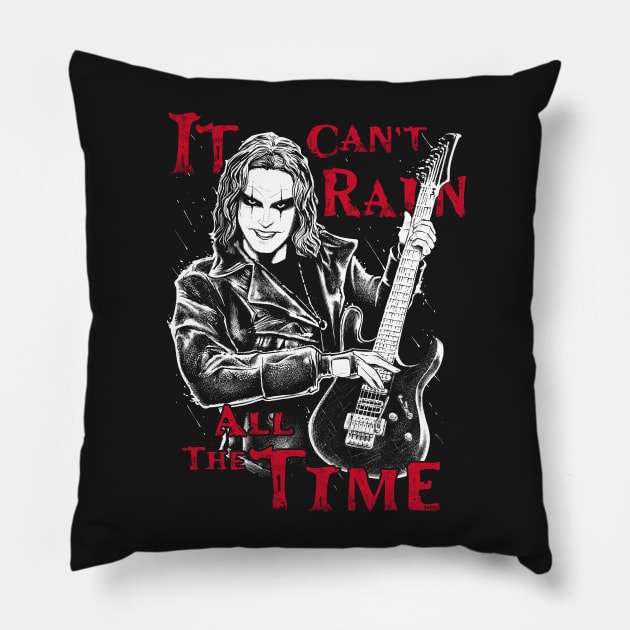 Guitar Crow Pillow by Andriu