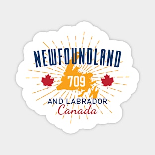 Newfoundland and Labrador 709 || Gifts || Souvenirs || Clothing Magnet