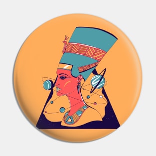 Retro Triad Nefertiti and The Stars Pin