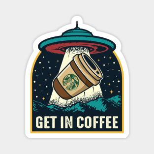 Coffe Abduction Magnet