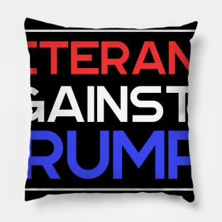 Veterans Against Trump 2020 Election Typography Design Pillow