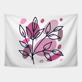 Pink leaf Tapestry