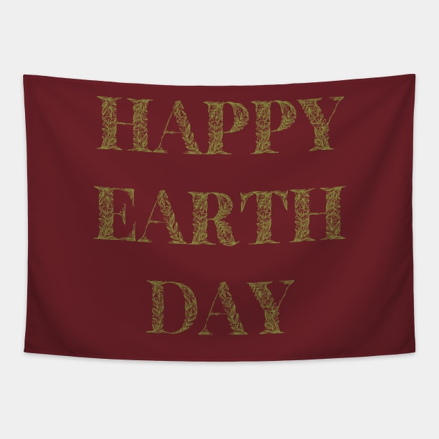 Happy Earth Day Tapestry by yayor