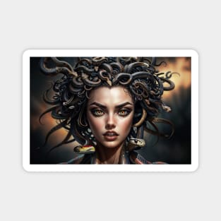 Medusa Gorgon portrait Magnet