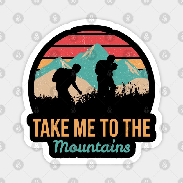 Take me to the mountains Magnet by Art Cube