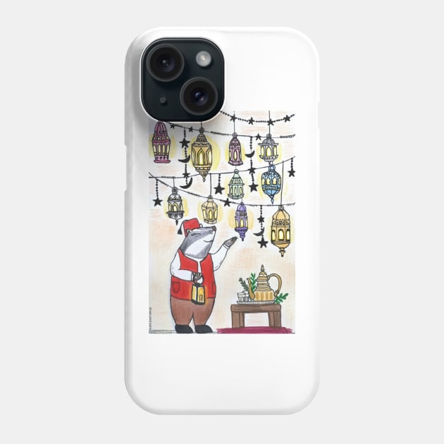 Moroccan shopkeeper and his lanterns Phone Case by SanMade