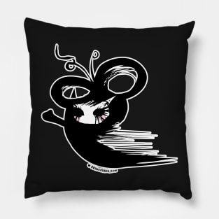 whimsical devil monster illustration Pillow