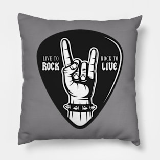Live to Rock - Rock to Live Pillow