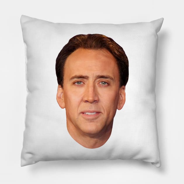 Nicolas Cage's Head Pillow by Shappie112