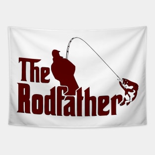 The Rodfather Fishing Fathers Day Tapestry