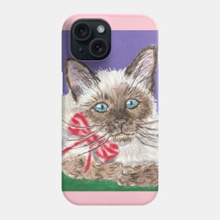 Siamese kitten cat Phone Case