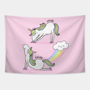 Cute Unicorn Yoga Tapestry