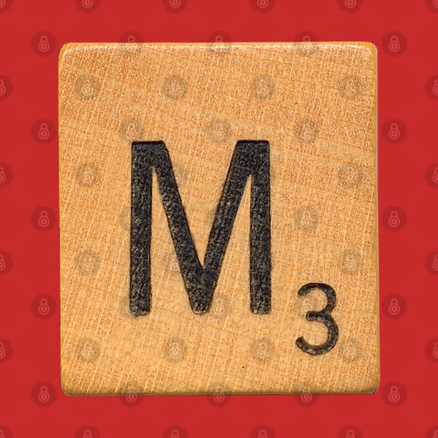 Scrabble Tile 'M' by RandomGoodness