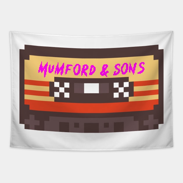 Mumford & Sons 8bit cassette Tapestry by terilittleberids