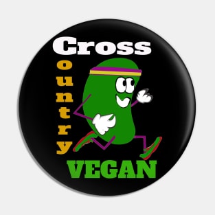 Cross Country Vegan Runner Pin