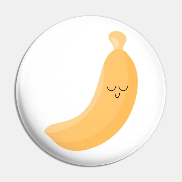 Cute Banana Art Pin by The Pretty Hippo Company