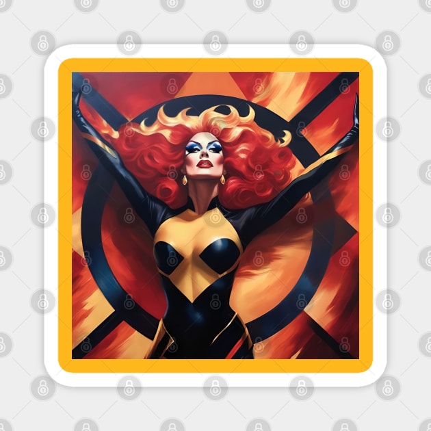 Drag Queen Dark Phoenix Magnet by ROH-shuh