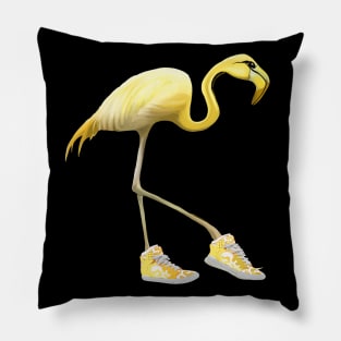 Banana Flamingo and shoes jellow sneakers Pillow