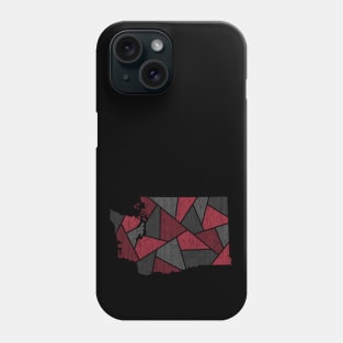 Washington Mosaic - Red Phone Case