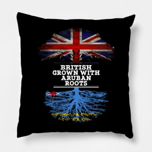 British Grown With Aruban Roots - Gift for Aruba With Roots From Aruban Pillow